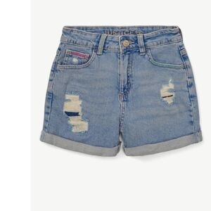 Justice Girls Mini Mom Jean Shorts Size 10 NWT